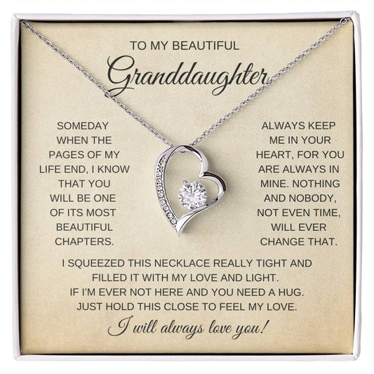 To My Granddaughter | Forever Love Necklace