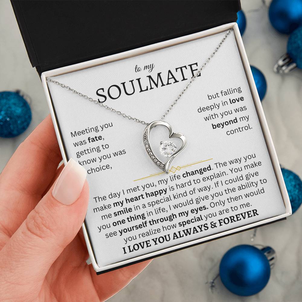To My Soulmate | One Thing In Life | Forever Love Necklace