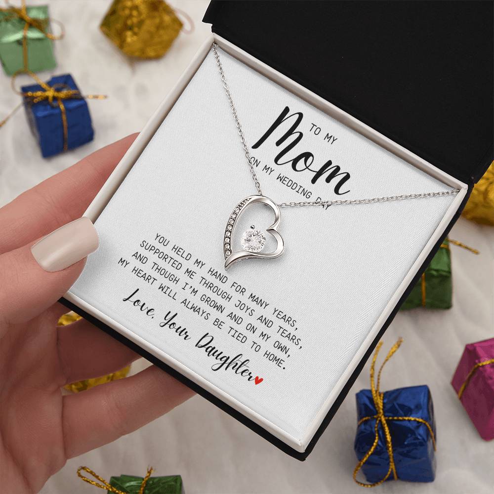 Mom | On My Wedding Day | Forever Love Necklace