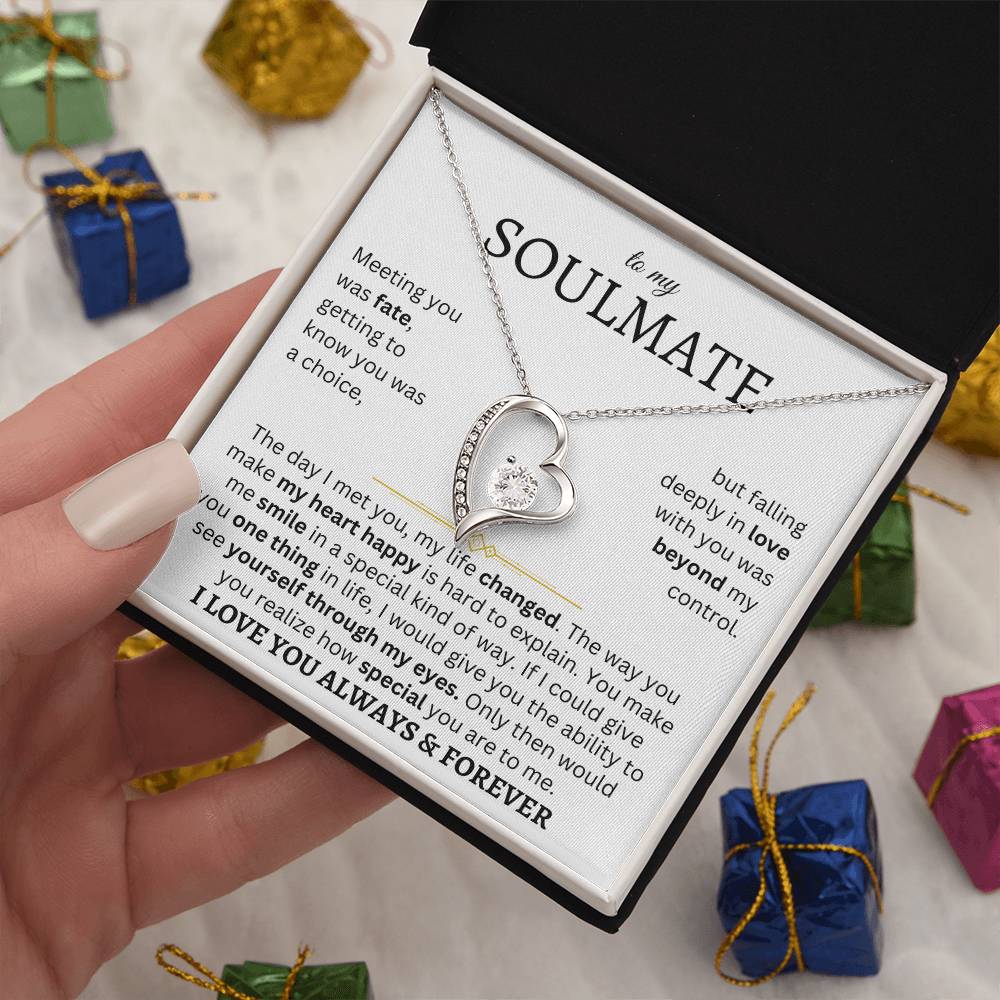 To My Soulmate | One Thing In Life | Forever Love Necklace