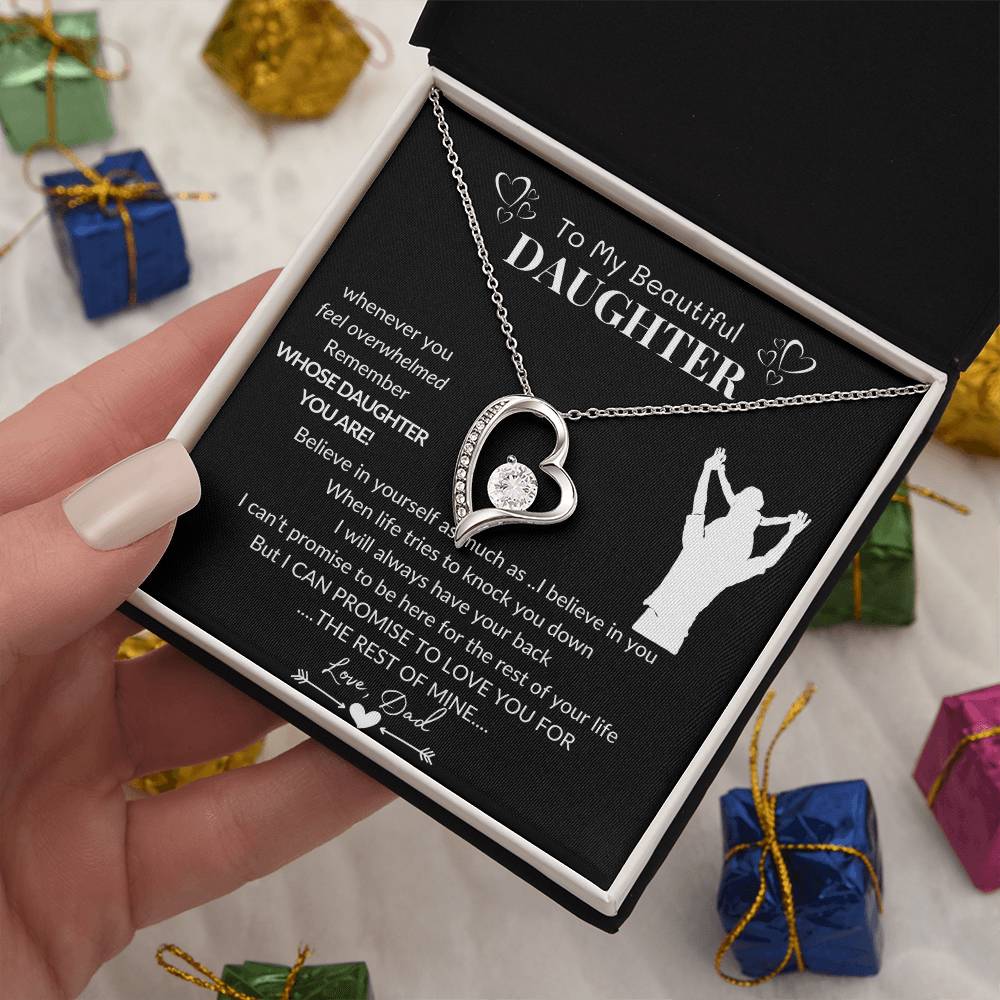 To My Beautiful Daughter | I Believe In You | Forever Love Necklace