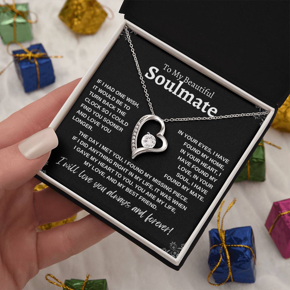 To My Beautiful Soulmate | If I Had One Wish | Forever Love Necklace