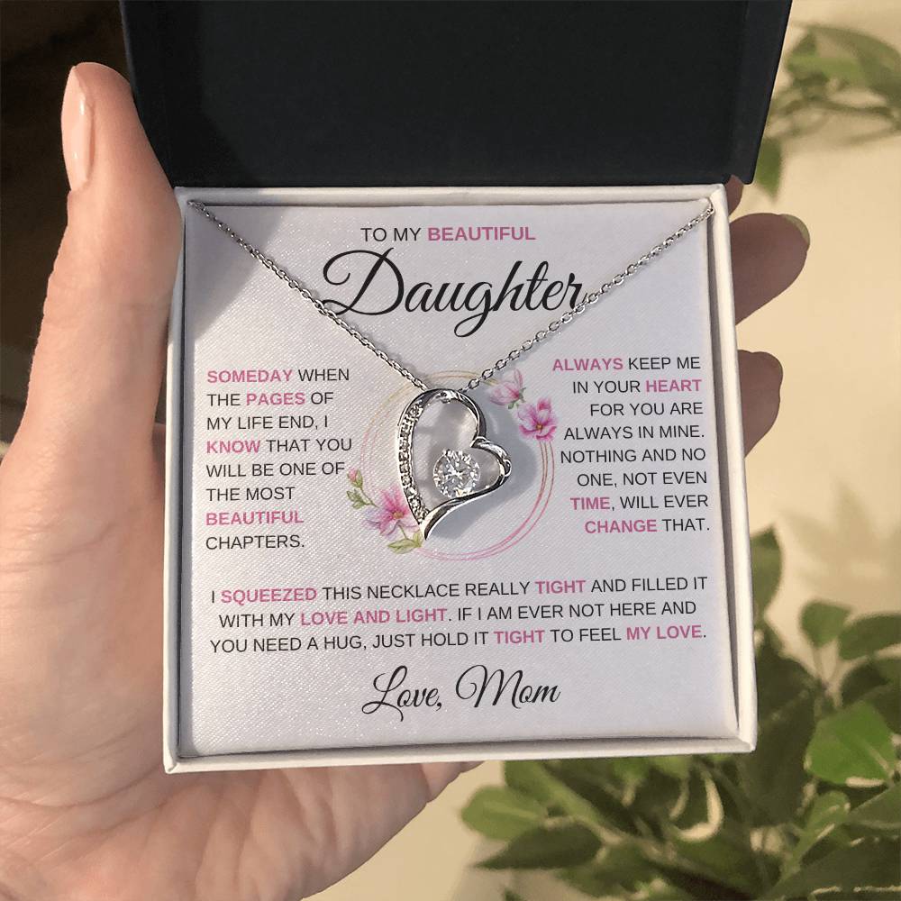 To My Beautiful Daughter | Someday When |  Forever Love Necklace