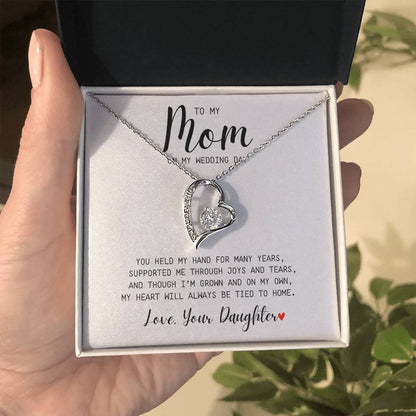Mom | On My Wedding Day | Forever Love Necklace