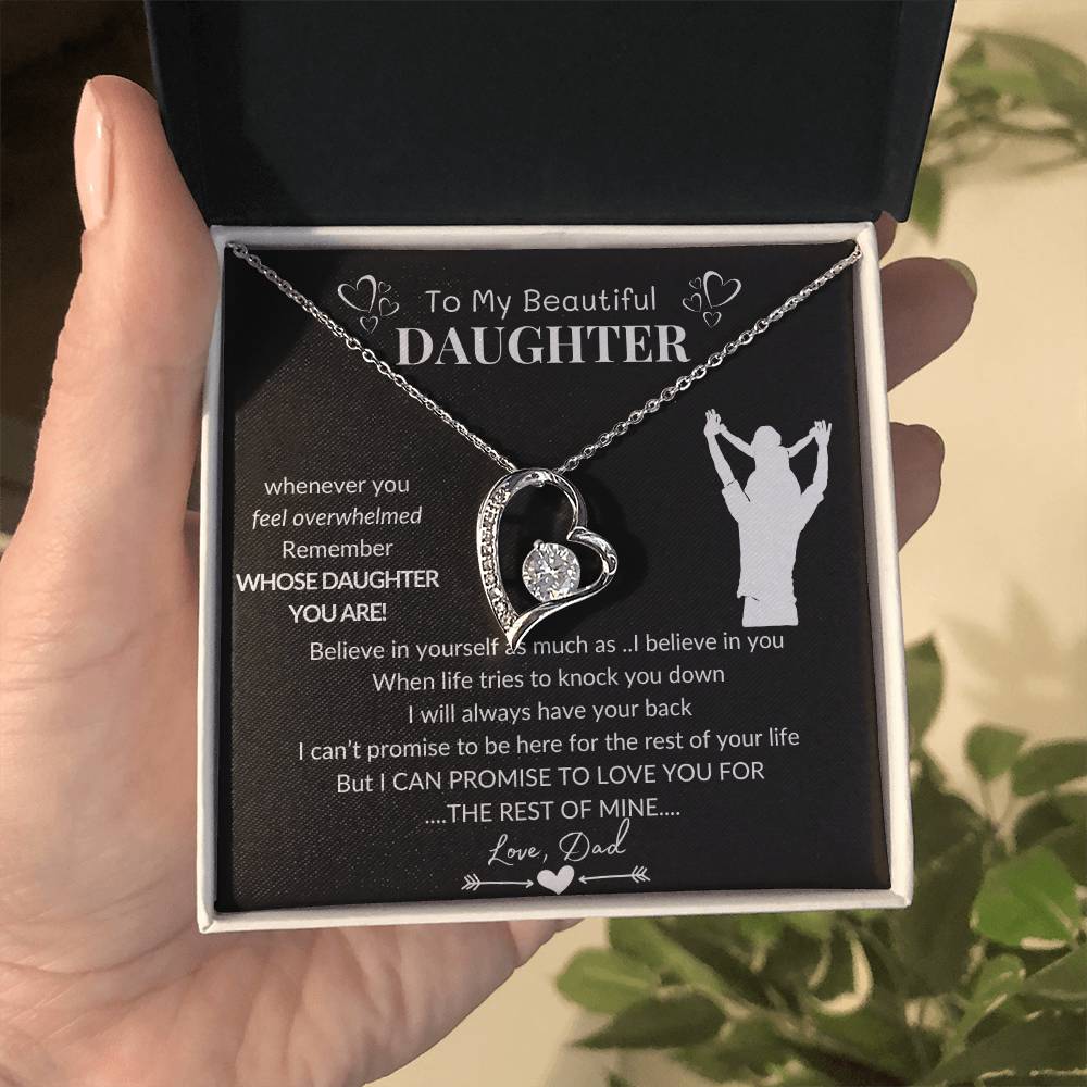 To My Beautiful Daughter | I Believe In You | Forever Love Necklace