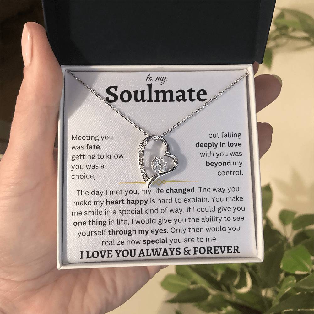 To My Soulmate | Deeply In Love | Forever Love Necklace