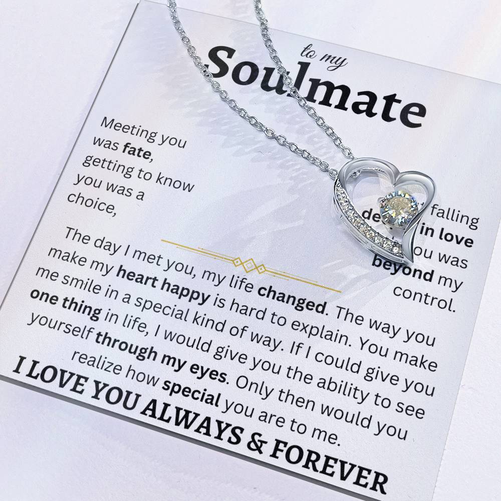 To My Soulmate | Deeply In Love | Forever Love Necklace
