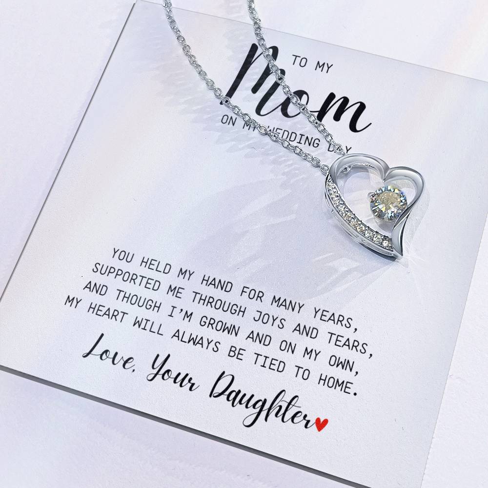 Mom | On My Wedding Day | Forever Love Necklace
