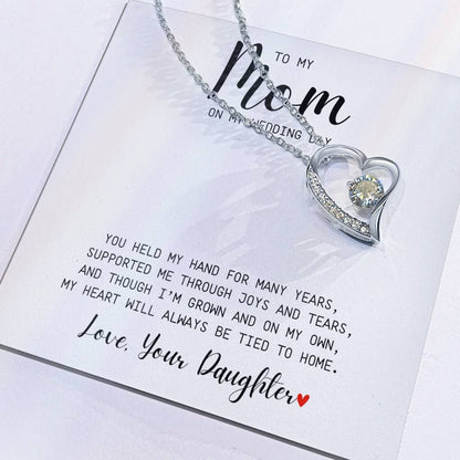 Mom | On My Wedding Day | Forever Love Necklace