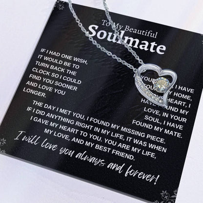 To My Beautiful Soulmate | If I Had One Wish | Forever Love Necklace