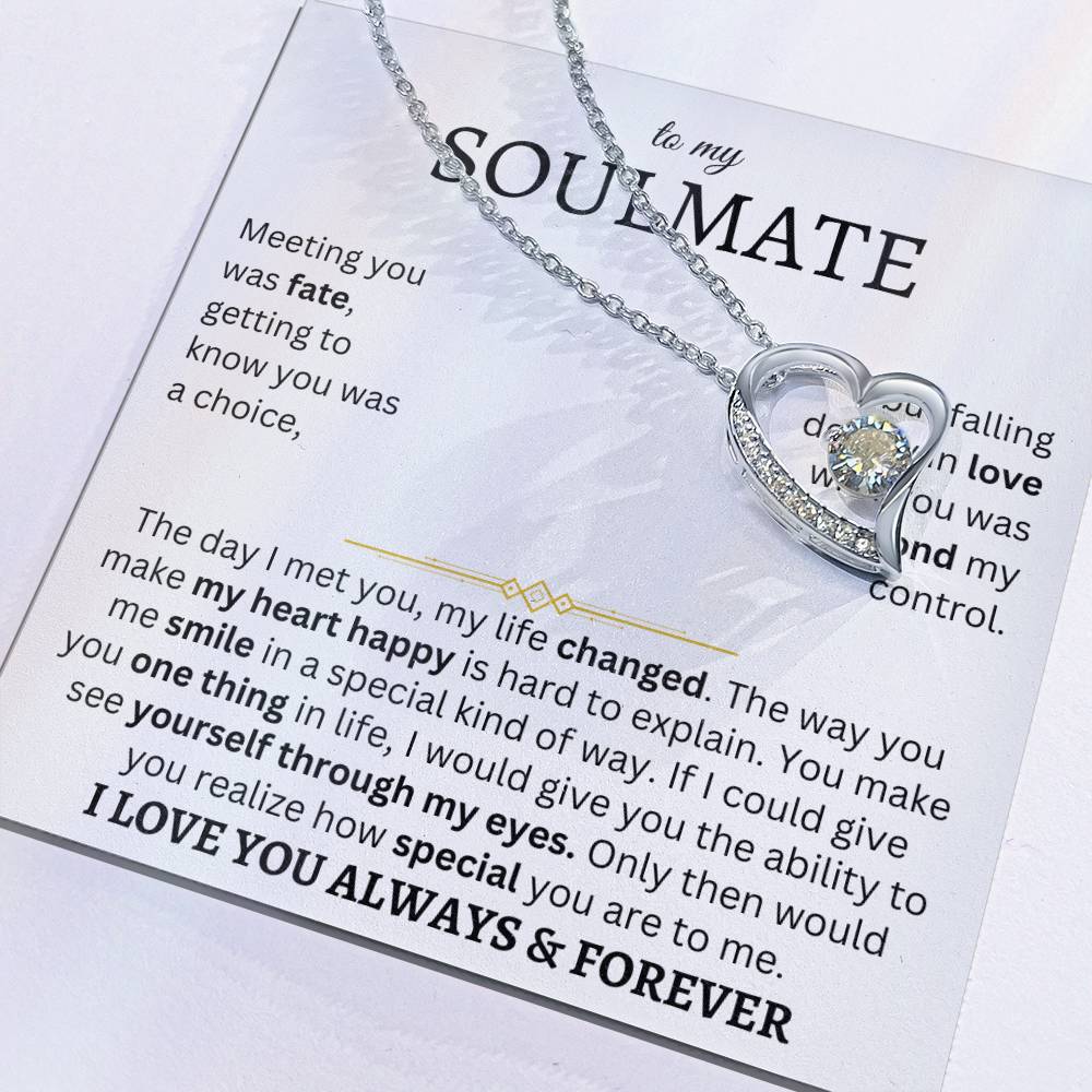 To My Soulmate | One Thing In Life | Forever Love Necklace