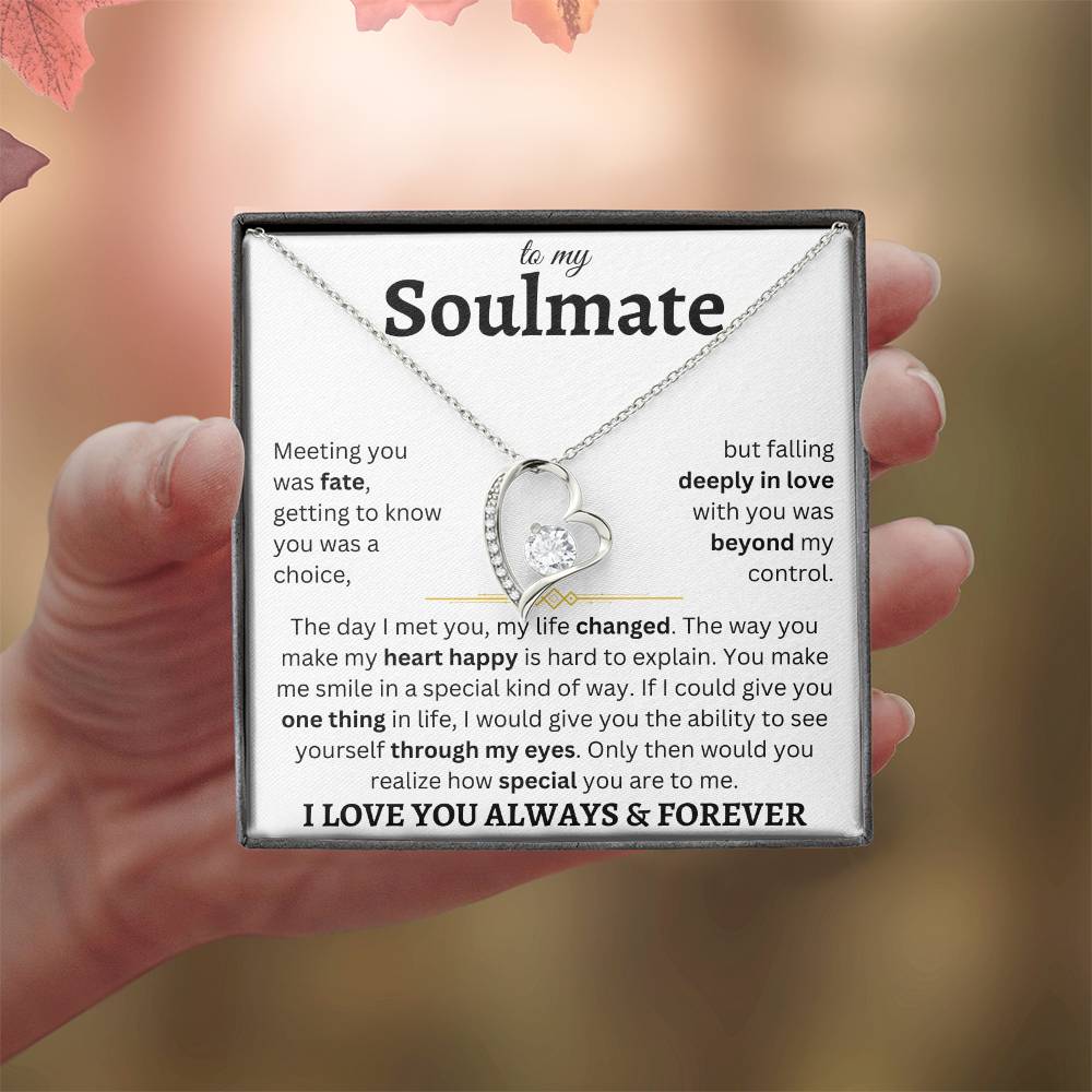 To My Soulmate | Deeply In Love | Forever Love Necklace