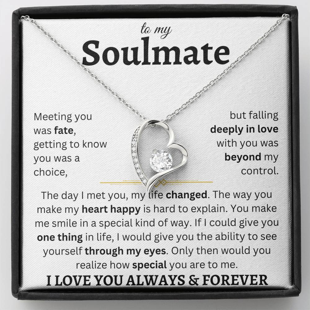 To My Soulmate | Deeply In Love | Forever Love Necklace