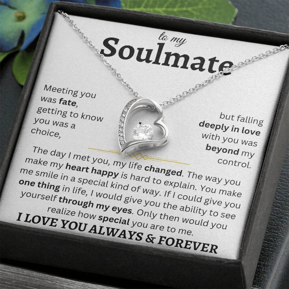 To My Soulmate | Deeply In Love | Forever Love Necklace