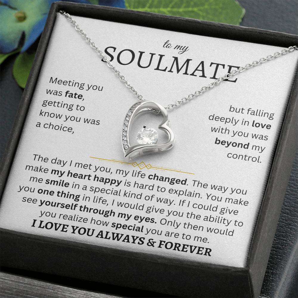 To My Soulmate | One Thing In Life | Forever Love Necklace