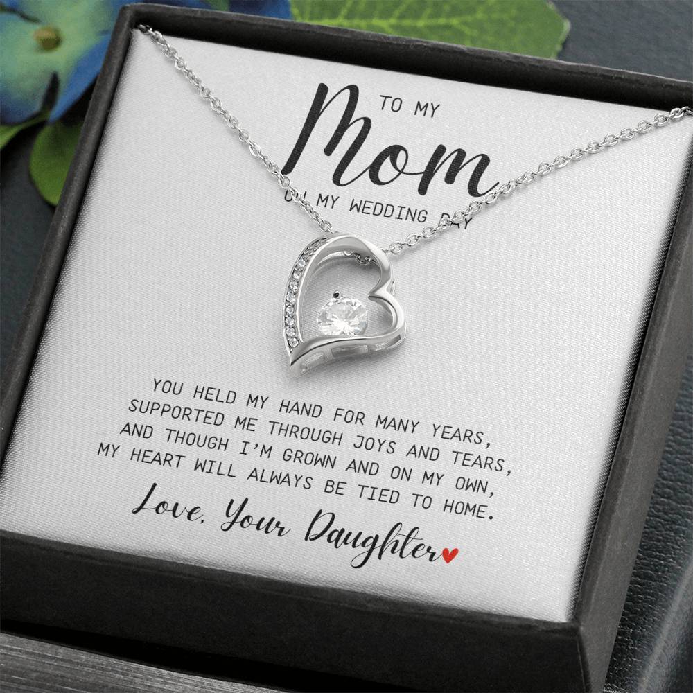 Mom | On My Wedding Day | Forever Love Necklace