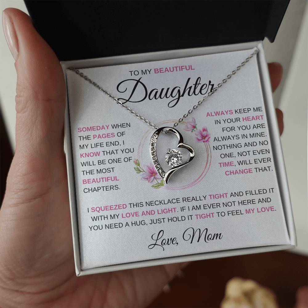 To My Beautiful Daughter | Someday When |  Forever Love Necklace