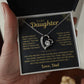 To My Daughter - Love Dad - Beautiful Gift Necklace
