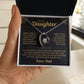 To My Daughter - Love Dad - Beautiful Gift Necklace