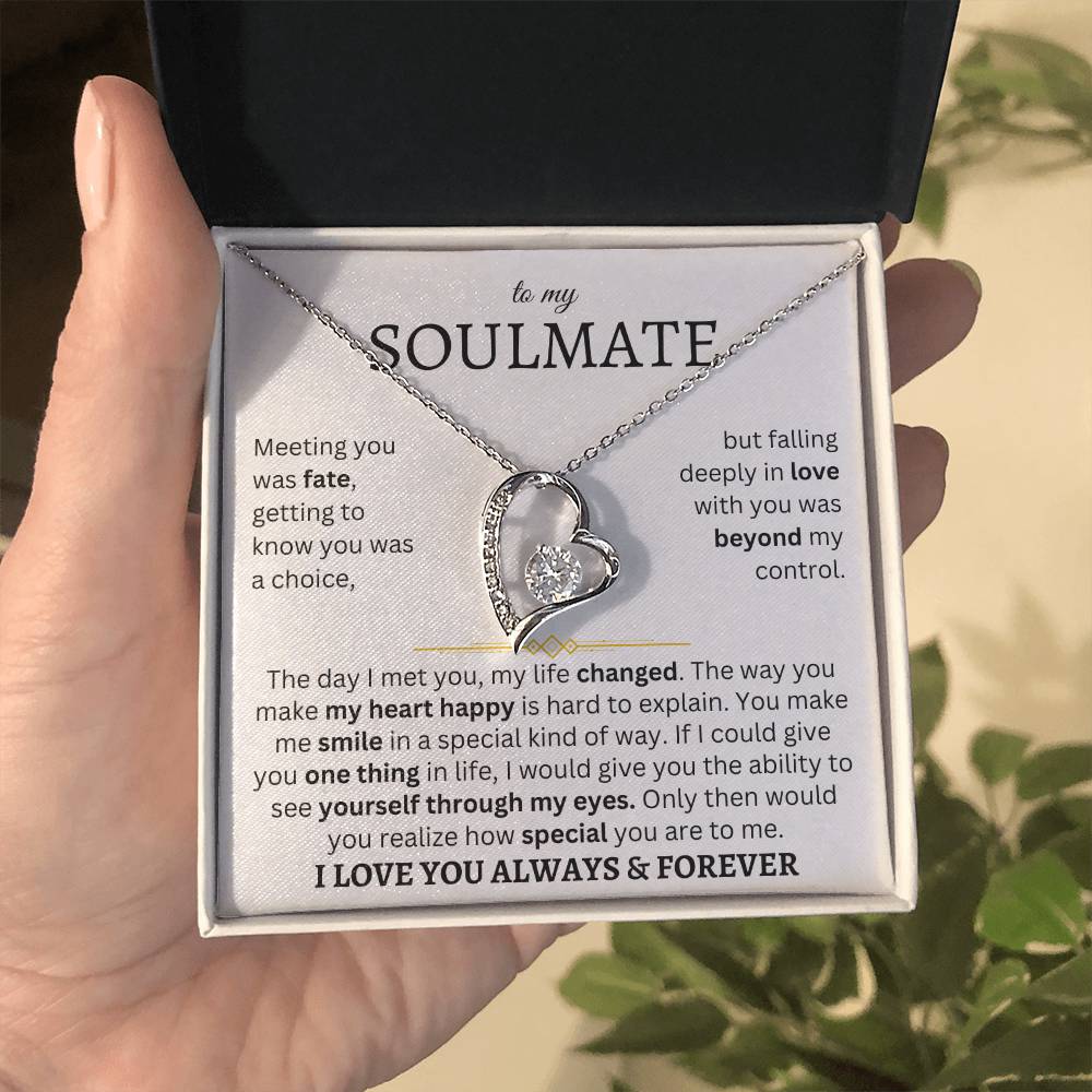 To My Soulmate | One Thing In Life | Forever Love Necklace