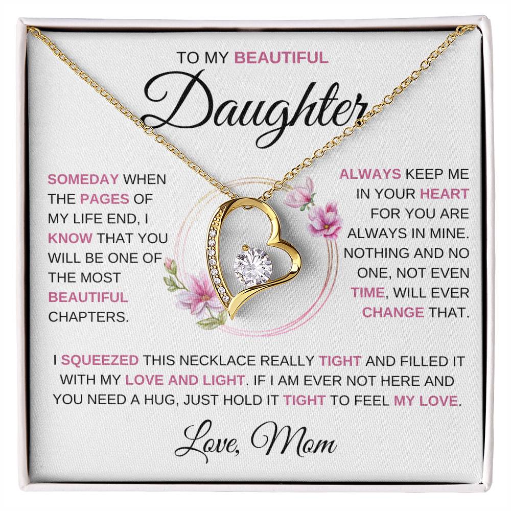 To My Beautiful Daughter | Someday When |  Forever Love Necklace