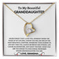 To My Beautiful Granddaughter | Forever Love Necklace