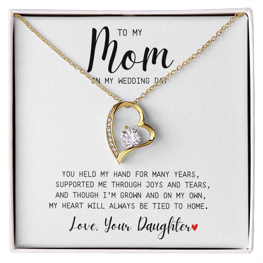 Mom | On My Wedding Day | Forever Love Necklace