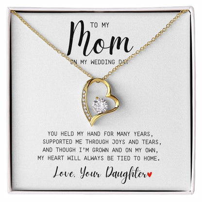 Mom | On My Wedding Day | Forever Love Necklace