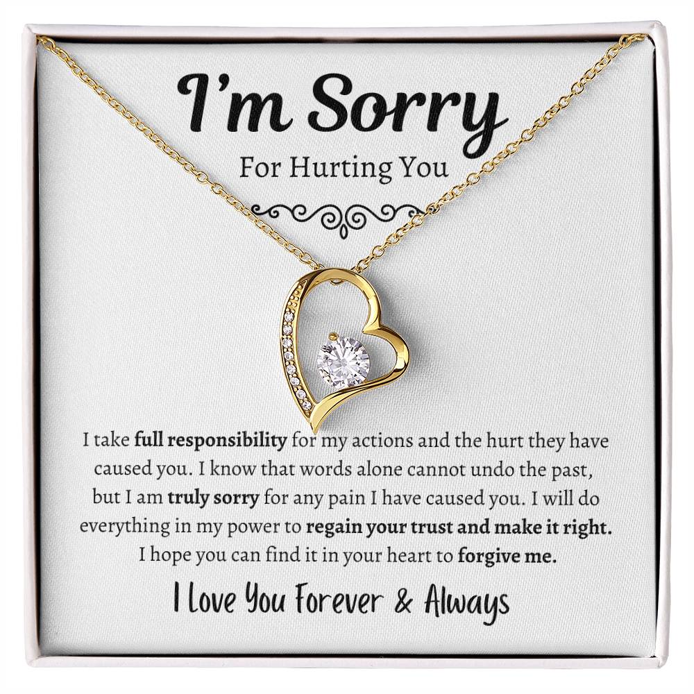 I'm Sorry For Hurting You | Forever Love Necklace