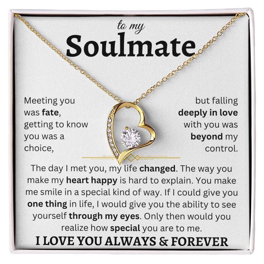 To My Soulmate | Deeply In Love | Forever Love Necklace