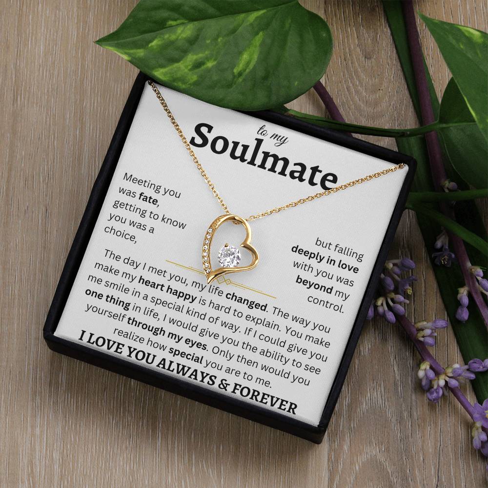 To My Soulmate | Deeply In Love | Forever Love Necklace