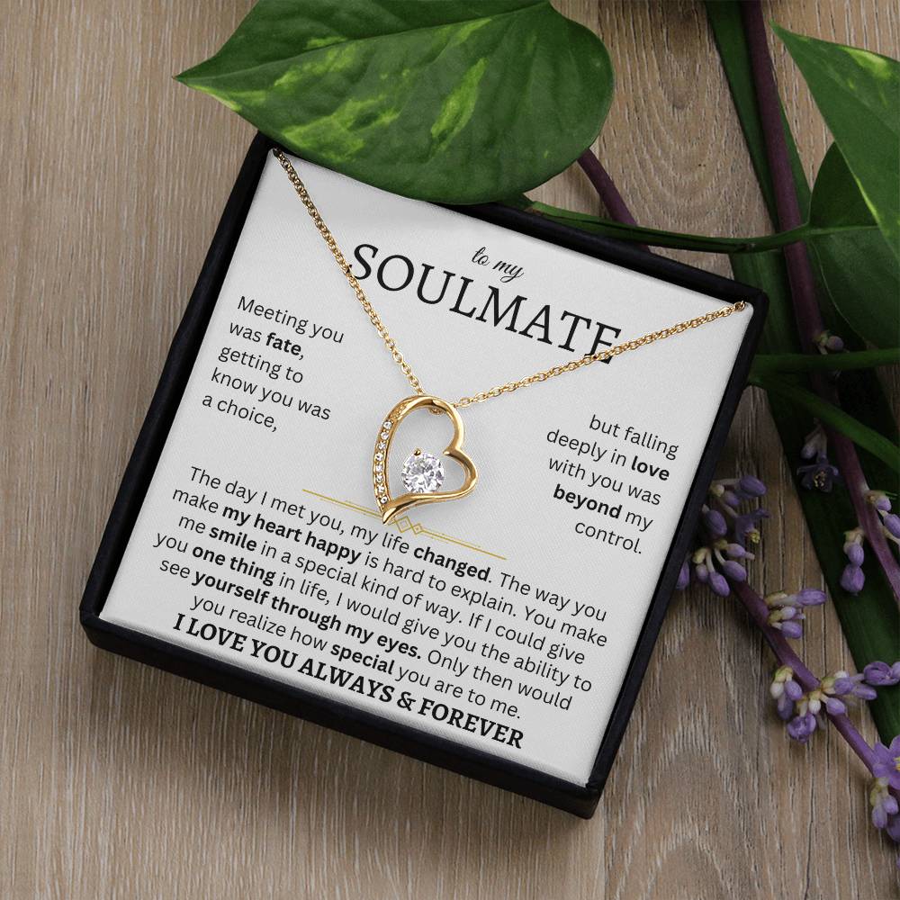 To My Soulmate | One Thing In Life | Forever Love Necklace
