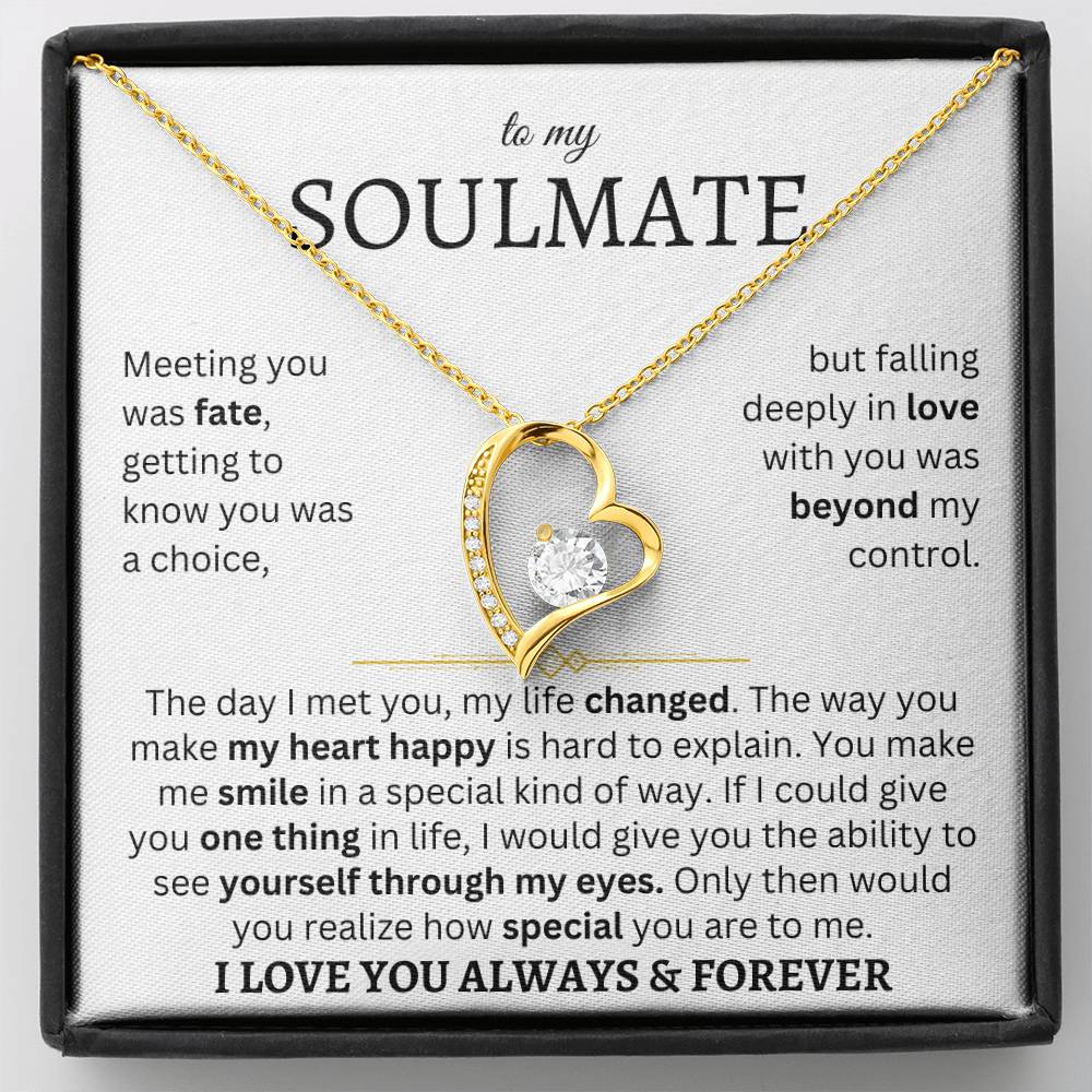 To My Soulmate | One Thing In Life | Forever Love Necklace