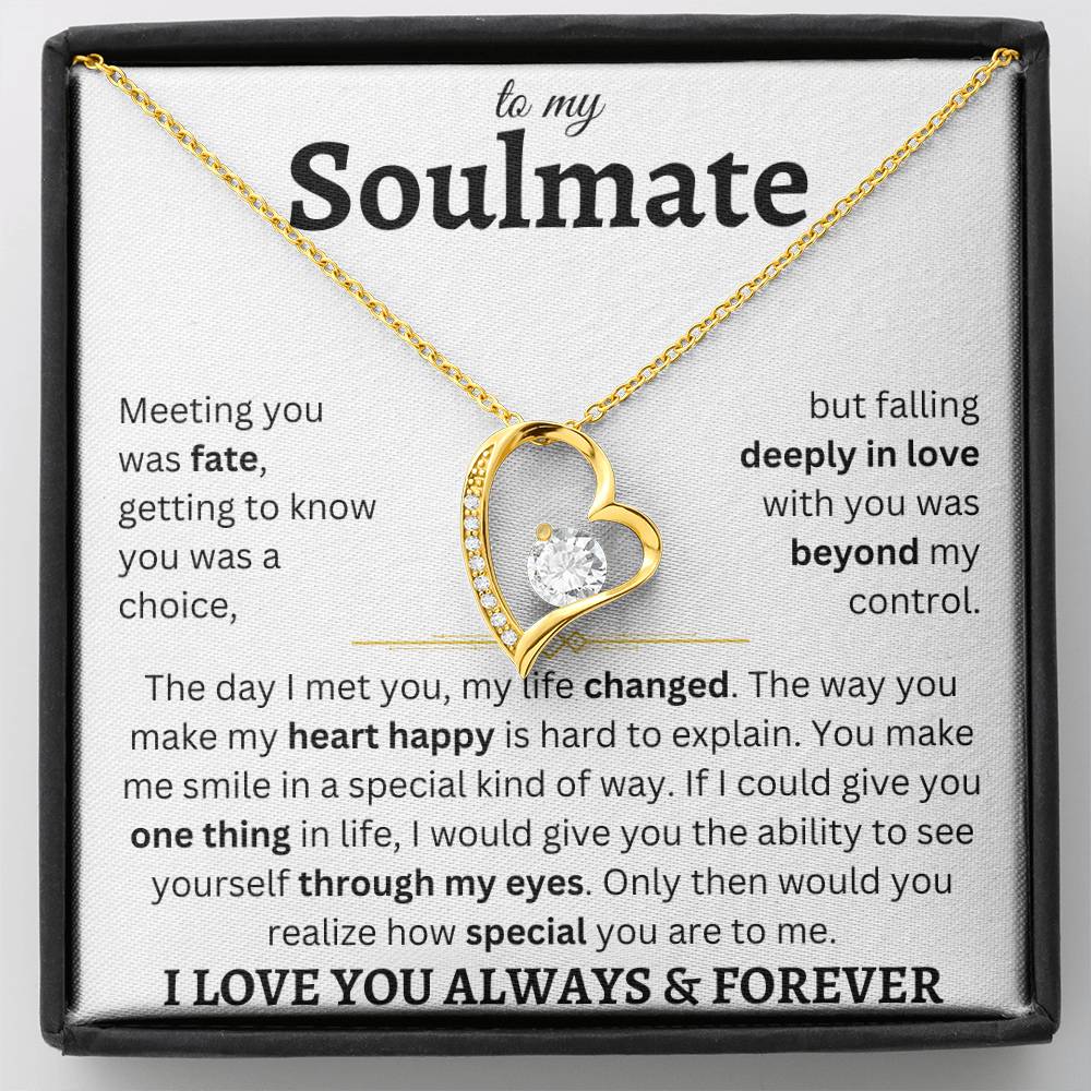 To My Soulmate | Deeply In Love | Forever Love Necklace