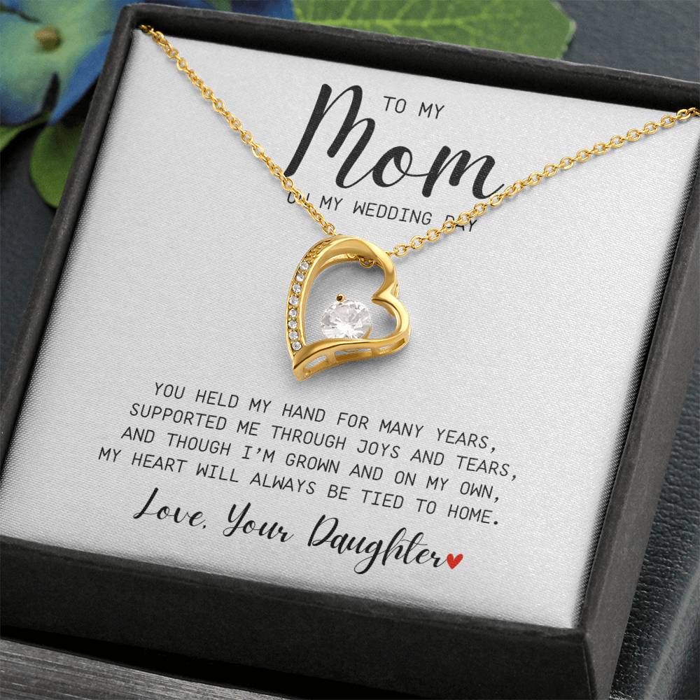 Mom | On My Wedding Day | Forever Love Necklace