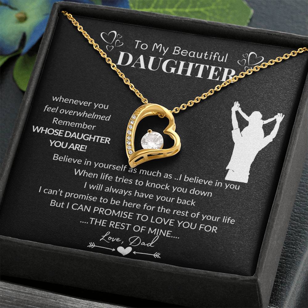 To My Beautiful Daughter | I Believe In You | Forever Love Necklace