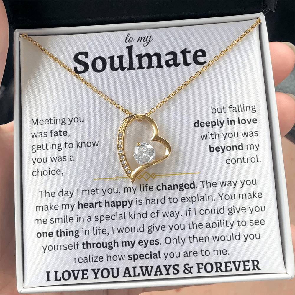 To My Soulmate | Deeply In Love | Forever Love Necklace