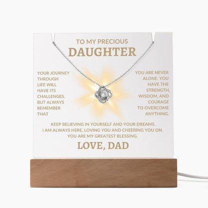 To My Precious Daughter Love Dad | Keepsake Acrylic Bundle - G