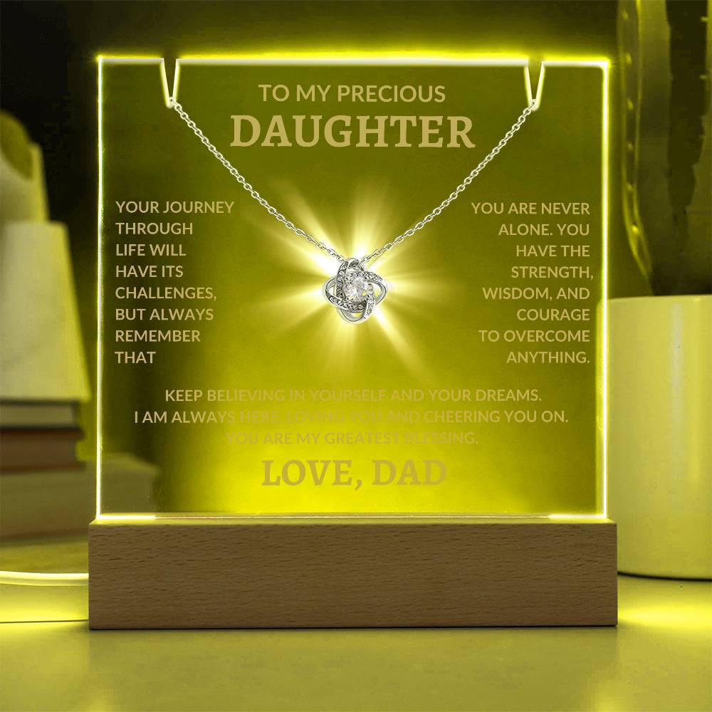 To My Precious Daughter Love Dad | Keepsake Acrylic Bundle - G