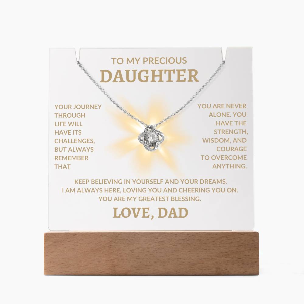 To My Precious Daughter Love Dad | Keepsake Acrylic Bundle - G