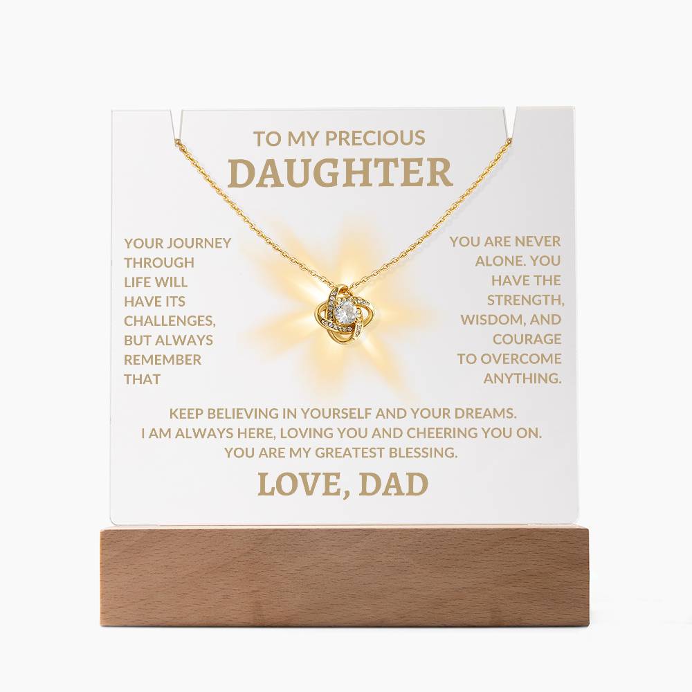 To My Precious Daughter Love Dad | Keepsake Acrylic Bundle - G