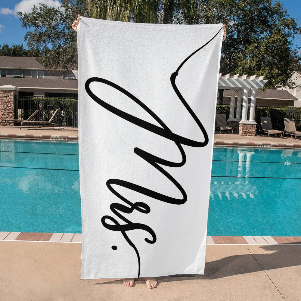 Mr. and Mrs. Beach Towels | Wedding Gift