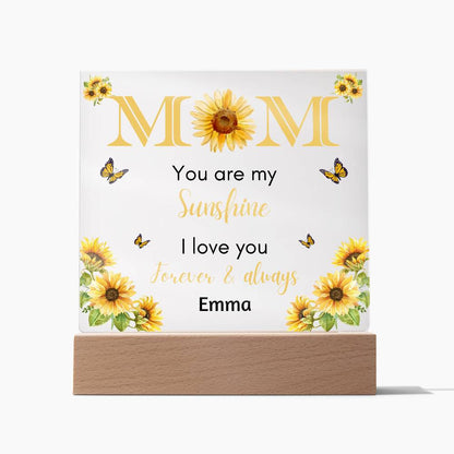 Mom You Are My Sunshine | Personalized Acrylic Plaque