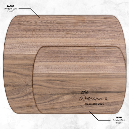 Personalized Family Name Wooden Cutting Board