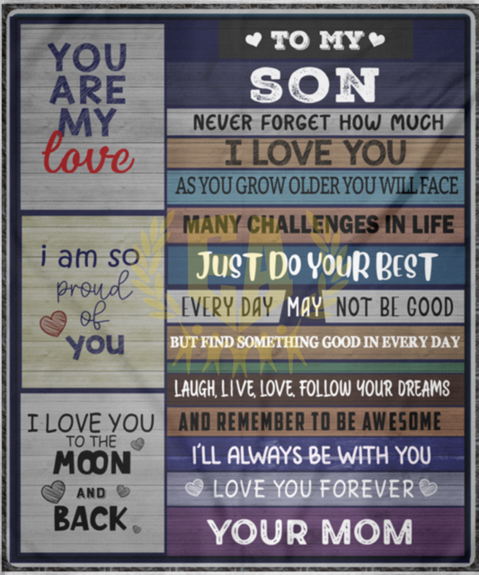 To My Son | Arctic Fleece Blanket