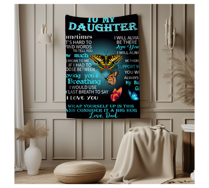 To My Daughter | Arctic Fleece Blanket