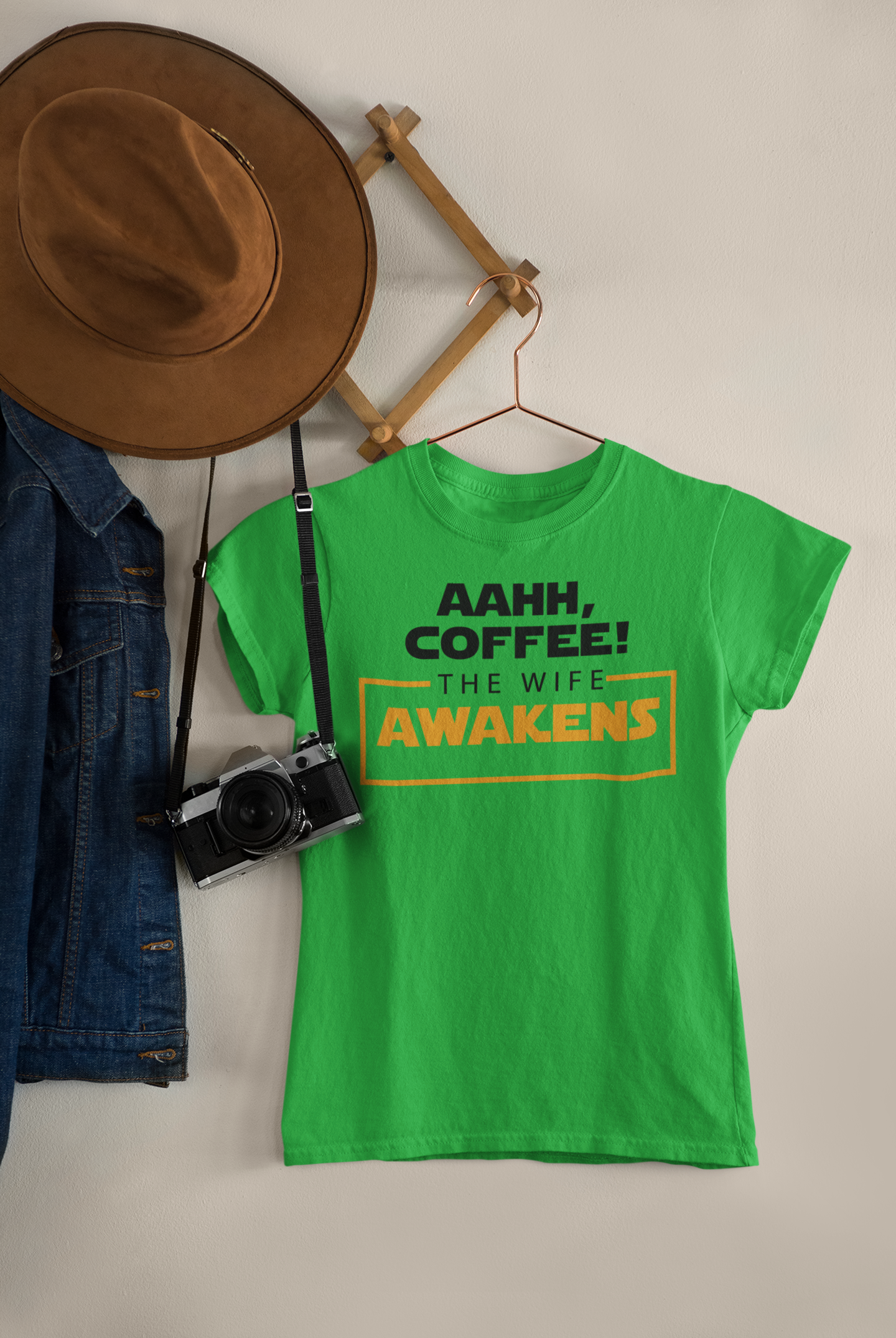 Aahh Coffee! The Wife Awakens" T-Shirt