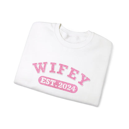 Personalized Wifey Crewneck Sweatshirt