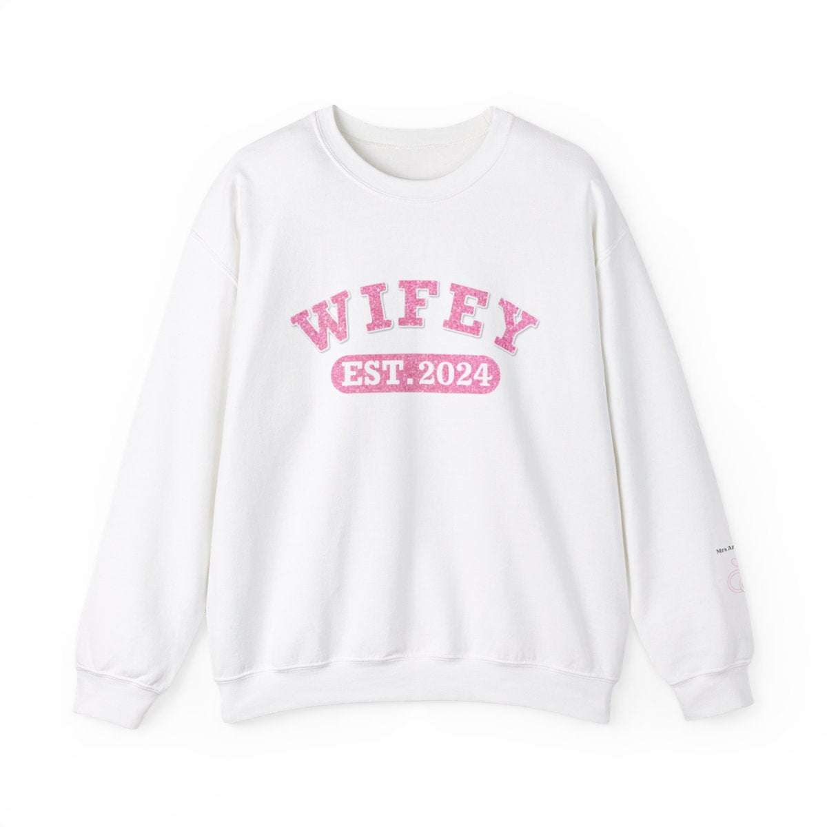 Personalized Wifey Crewneck Sweatshirt